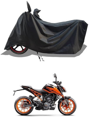 AASHTIK MART Two Wheeler Cover for KTM(Duke 200, Black)