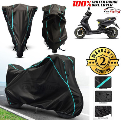 Car Styling Waterproof Two Wheeler Cover for Ather(450 X, Black)