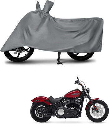 MMSSTAR Waterproof Two Wheeler Cover for Harley Davidson(Street Bob, Grey)