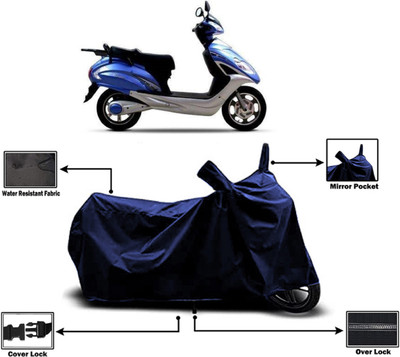 Amexride Two Wheeler Cover for Lohia(Fame, Blue)