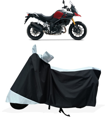 Tricway Two Wheeler Cover for Suzuki(V Strom 1000, White)