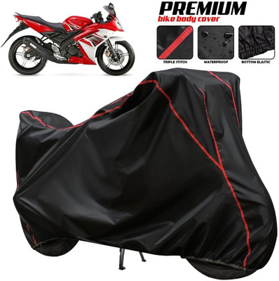 AUTOCAD Waterproof Two Wheeler Cover for Yamaha(R15S, Black, Red, Multicolor)