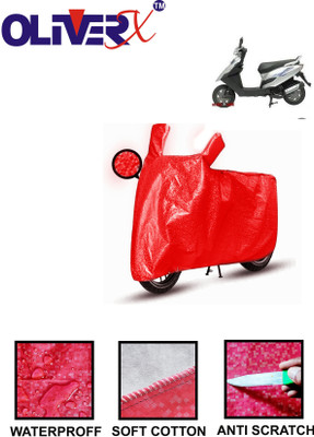 OliverX Waterproof Two Wheeler Cover for Bajaj(Kristal, Red)