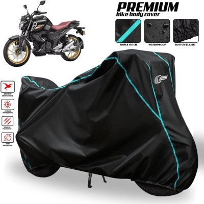 AUTOCAD Waterproof Two Wheeler Cover for Yamaha(FZ V3, Black, Blue, Multicolor)