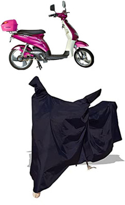 Amexride Two Wheeler Cover for Ampere(E Lite, Black)