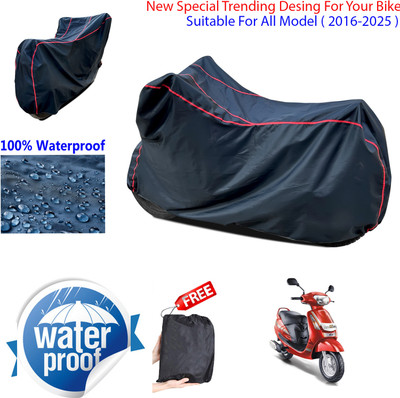 AUTOCAD Waterproof Two Wheeler Cover for Mahindra(Duro, Black)