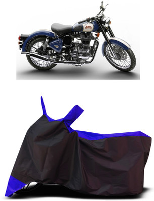 VESMEI Two Wheeler Cover for Royal Enfield(Bullet 500, Blue)