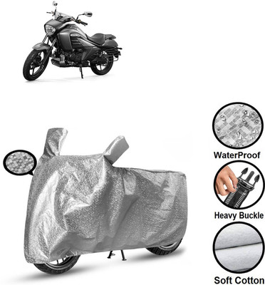 CODOKI Waterproof Two Wheeler Cover for Suzuki(intruder 150, Silver)