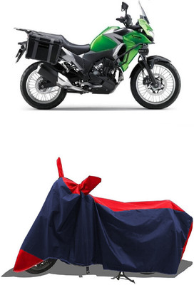 SUGASHRI Waterproof Two Wheeler Cover for Kawasaki(Versys X 300, Red, Blue)