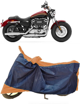 AutoFave Two Wheeler Cover for Harley Davidson(1200 Custom, Multicolor)