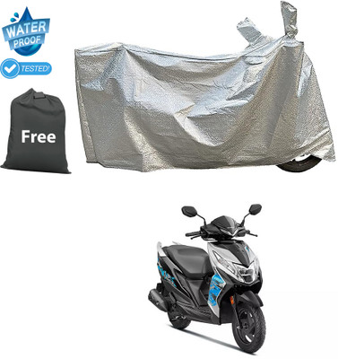 CODOKI Waterproof Two Wheeler Cover for Honda(Dio, Silver)