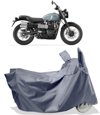 Amexride Two Wheeler Cover for Triumph(Street Scrambler, Grey)