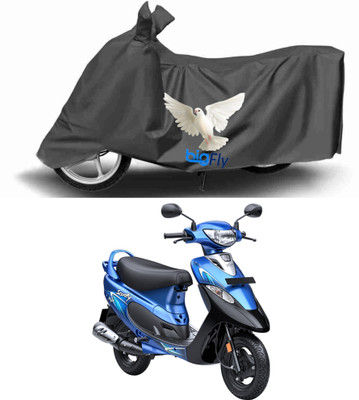 BigFly Two Wheeler Cover for TVS(Pep+ BS6, Grey)