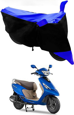 Mdstar Waterproof Two Wheeler Cover for TVS(Scooty Zest, Blue, Black)