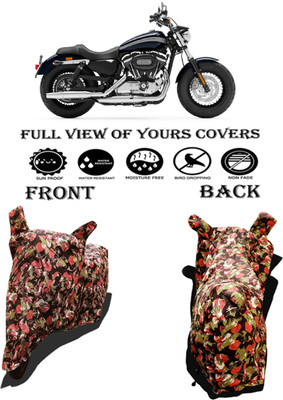 Amexride Two Wheeler Cover for Harley Davidson(1200 Custom, Multicolor)