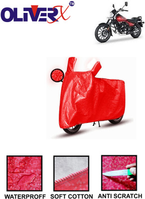 OliverX Waterproof Two Wheeler Cover for Bajaj(Avenger Street 160, Red)