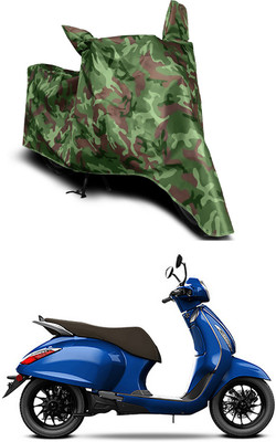Furious3D Two Wheeler Cover for Bajaj(New Chetak, Multicolor)