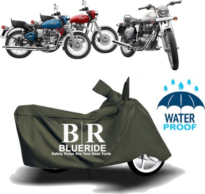 BLUERIDE Two Wheeler Cover for Royal Enfield(Bullet 350, Green)