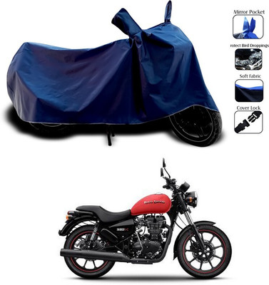 DeepShakshi AUTOMOTIVE Waterproof Two Wheeler Cover for Royal Enfield(Thunderbird 350, Blue)