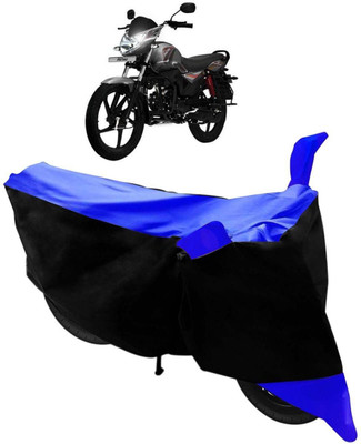 MMSSTAR Waterproof Two Wheeler Cover for Mahindra(Pantero, Black, Blue)