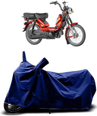 Mdstar Waterproof Two Wheeler Cover for TVS(Heavy Duty BS6, Blue)
