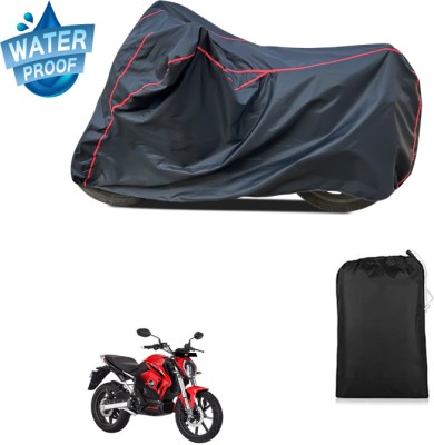 CODOKI Waterproof Two Wheeler Cover for Revolt(RV 400, Black)