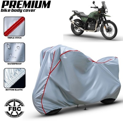 FBC Waterproof Two Wheeler Cover for Royal Enfield(Himalayan, Silver, Red)