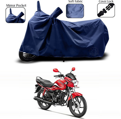 SEBONGO Waterproof Two Wheeler Cover for Hero(Passion, Blue)