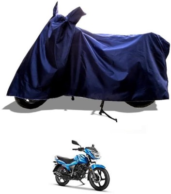 KEDIT Two Wheeler Cover for TVS(Victor GLX, Blue)