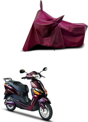 Aoriyon Waterproof Two Wheeler Cover for Hero(Electric Optima Plus, Maroon)