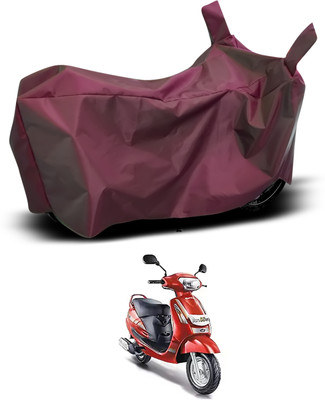 CODOKI Waterproof Two Wheeler Cover for Mahindra(Duro 125, Maroon)