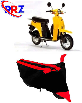 RRZ Waterproof Two Wheeler Cover for Bajaj(Sunny, Black, Red)