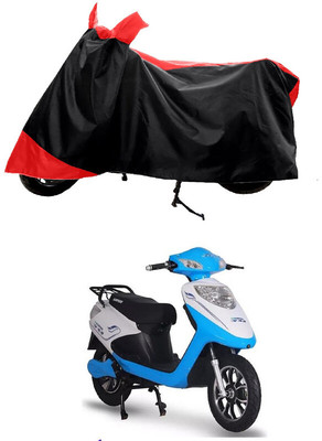 GROFATIK Two Wheeler Cover for Ampere(Reo Elite BS6, Red)