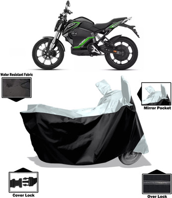 Amexride Two Wheeler Cover for Revolt(Motors E-Bike, White)