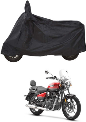 PAGORA Waterproof Two Wheeler Cover for Royal Enfield(Meteor 350, Black)