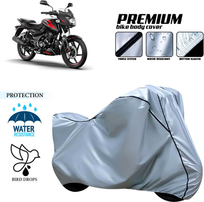CODOKI Waterproof Two Wheeler Cover for Bajaj(Pulsar 125, Silver)