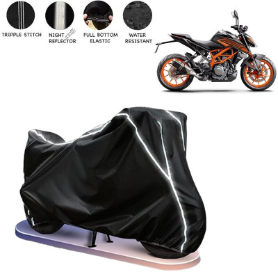 AutoGalaxy Two Wheeler Cover for KTM(250 Duke, Black, White)