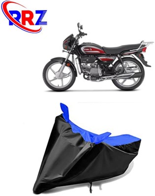 RRZ Waterproof Two Wheeler Cover for Hero(Splendor Plus, Black, Blue)