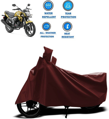 KEDIT Two Wheeler Cover for Honda(CB Trigger, Maroon)