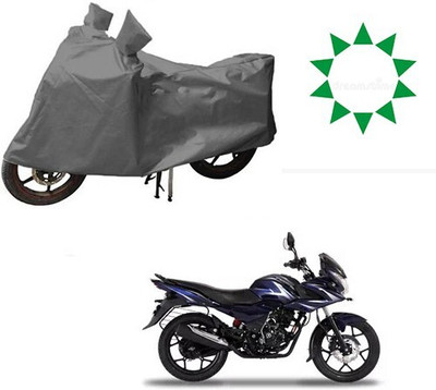DeepShakshi AUTOMOTIVE Waterproof Two Wheeler Cover for Bajaj(Discover 150 f, Grey)
