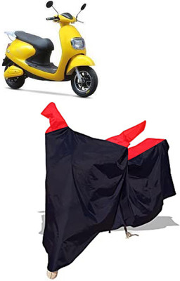 Amexride Two Wheeler Cover for Techo Electra(Emerge, Black)