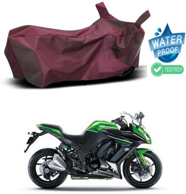 Genipap Waterproof Two Wheeler Cover for Kawasaki(Ninja 1000, Maroon)