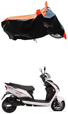 VESMEI Two Wheeler Cover for Bajaj(Sport 63 48V, Orange)