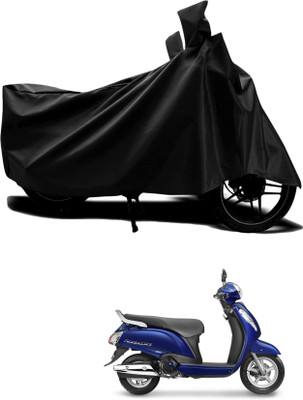 KEDIT Two Wheeler Cover for Universal For Bike(Access 125, Black)