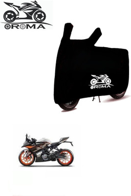 THE REAL ARV Waterproof Two Wheeler Cover for KTM(RC 125 BS6, Black)