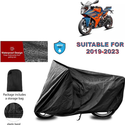 PAGORA Waterproof Two Wheeler Cover for KTM(RC 390 BS6, Black)