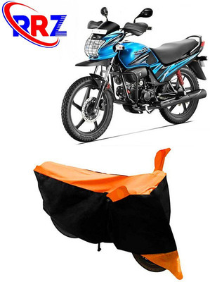 RRZ Waterproof Two Wheeler Cover for Hero(Passion Pro, Black, Orange)