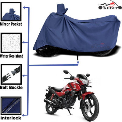 KEDIT Two Wheeler Cover for Honda(SP125, Blue)