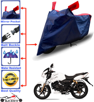 AASHTIK MART Two Wheeler Cover for TVS(Apache RTR 160, Red, Blue)