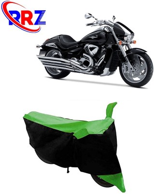 RRZ Waterproof Two Wheeler Cover for Suzuki(Intruder M1800R, Black, Green)